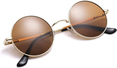 Vista 2 de Pro Acme - Gafas de sol polarizadas redondas para hombre y mujer, estilo John Lennon