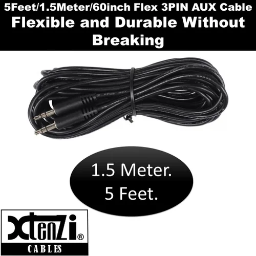 Vista 3 de Xtenzi Accesorio de cable flexible auxiliar de 3 pines para perilla remota de graves compatible con amplificadores PLC Rockford Fosgate Prime