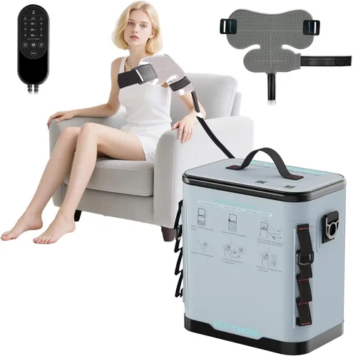 Vista 10 de ICYTHRP Máquina de terapia de frío con temporizador programable, máquina de hielo portátil para cadera después de la cirugía, sistema