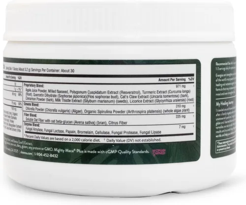 Vista 3 de VIDAPURA Mighty Maca Plus Mango por la Dra. Anna Cabeca – Superfood Greens Polvo para energía diaria y vitalidad – Sin azúcar, vegano, alcalino