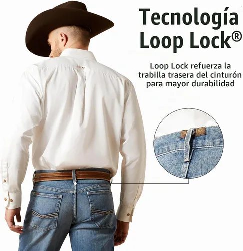 Vista 7 de ARIAT, pantalón vaquero M2 de ajuste holgado para hombre, corte de bota