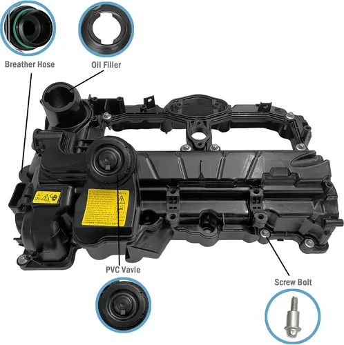 Vista 3 de N20 Tapa de cubierta de válvulas del motor para BMW F10 F11 F25 F20 F30 F31 F33 2012-2018 528i 528i xDrive 328i 328i GT xDrive 320i X1 X3 X5 428i z4