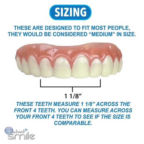 Vista 7 de Instant Smile Chapa de dientes superiores de ajuste seguro