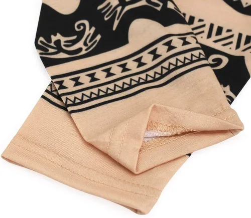 Vista 4 de AmzBarley Conjunto de camisa y pantalones de manga de tatuaje para niños, fiesta temática de aventura oceánica, disfraz de Navidad y Halloween