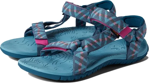 Vista 6 de Teva Sandalia unisex T Hurricane 3 para niños Balboa Fucshia Rojo