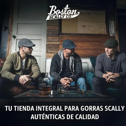 Vista 5 de La Gorra Original Cool Air Boston Scally - Gorra Plana Newsboy Transpirable - Sombrero de 8 Paneles Ajustado para Hombres - Gris Oscuro