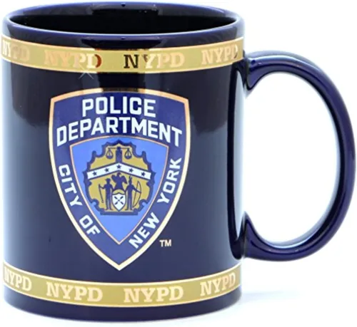 Vista 2 de NYPD - Taza de café con licencia oficial del Departamento de Policía de Nueva York