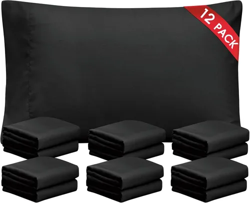 Vista 27 de FreshCulture Fundas de Almohada Beige Tamaño Queen Paquete de 2 - Juego de Fundas de Almohada - Cierre de Sobre - Tela de Microfibra Cepillada Suave