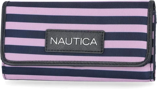 Vista 17 de Nautica El organizador perfecto para llevar todo el dinero para mujer con bloqueo RFID