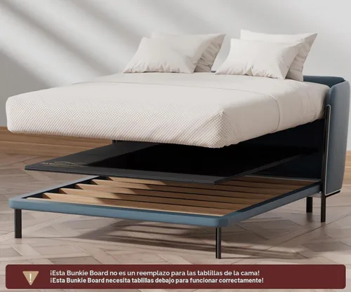 Vista 8 de Bunkie Board Twin 38x75 Base de madera reforzada resistente para debajo del colchón