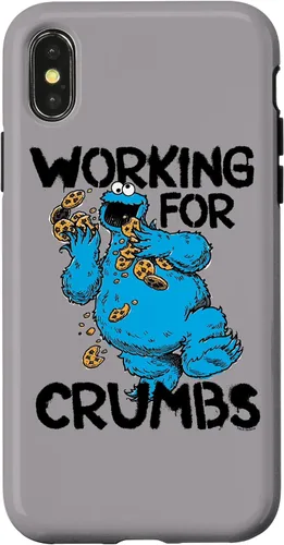 Vista 5 de iPhone 12/12 Pro Sesame Street Cookie Monster Trabajo para migas caso