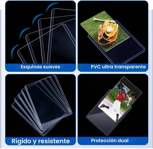 Vista 4 de Sooez Funda de plástico duro para tarjetas de béisbol de 3 x 4 pulgadas, 35