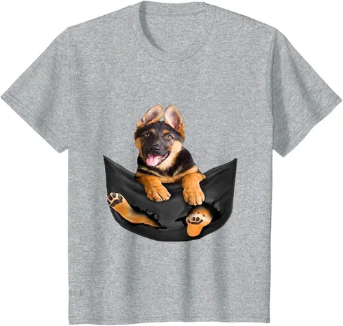 Vista 35 de Dog Lovers Gifts - Camiseta divertida con cara de perro con bolsillo, Negro, S