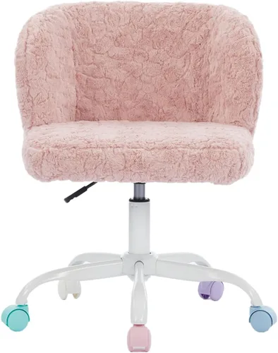 Vista 23 de Silla de escritorio de terciopelo gris con ruedas y base dorada, silla de oficina moderna giratoria cómoda, silla de tocador, silla de tarea, silla