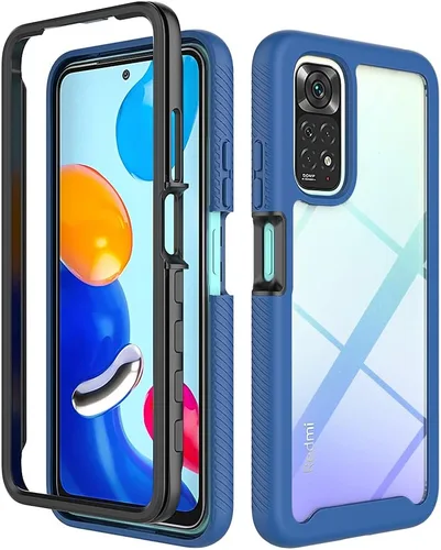 Vista 8 de Funda para Xiaomi Redmi Note 11 - Funda protectora anticaída, amortiguadora - Negro