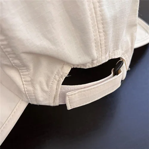 Vista 3 de Sombrero de sol para mujer de ala ancha con protección solar UPF 50+, para pesca, senderismo, exterior, verano, secado rápido Beige