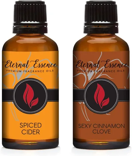 Vista 30 de Eternal Essence Oils Paquete de 2 aceites aromáticos de alta calidad de 1.0 fl oz – Café Vienna y Clavo de Canela Sexy – para velas, fabricación