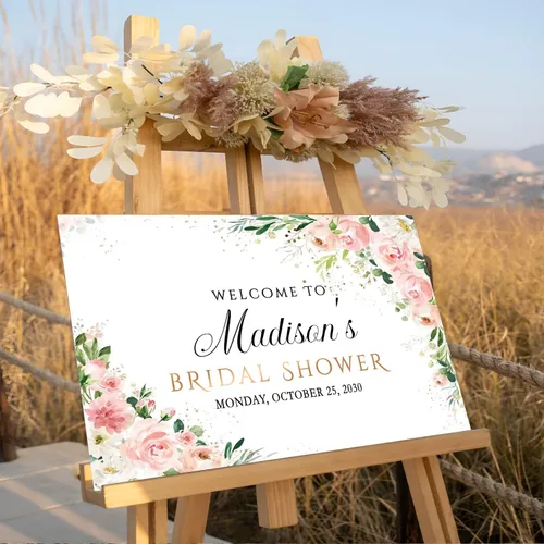 Vista 2 de Decoración personalizada de señal de bienvenida para despedida de soltera