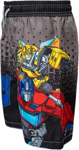 Vista 7 de Transformers Megatron Optimus Prime - Conjunto de traje de baño y protector de erupción de abejorro para niños pequeños a grandes