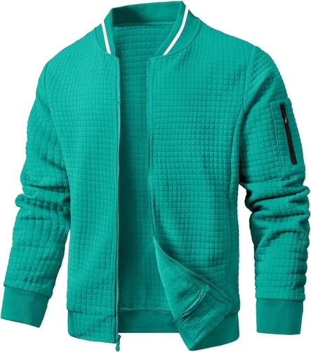 Vista 23 de Chaqueta casual para hombre, chaqueta ligera y abrigo universitario