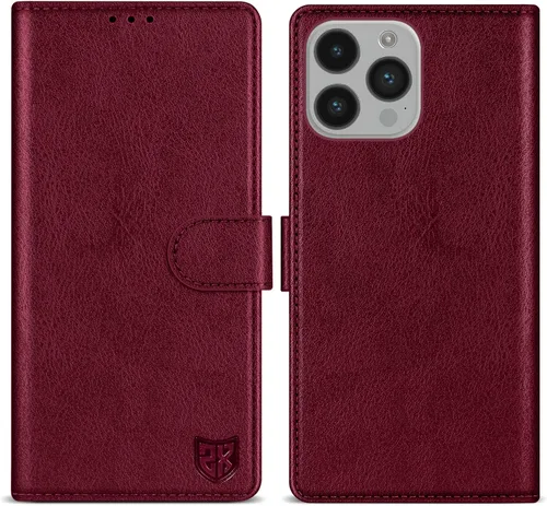 Vista 35 de ZZXX Funda tipo cartera para iPhone 14 Plus con bloqueo RFID, ranura para tarjetas, función atril, cierre magnético, funda protectora de cuero Negro