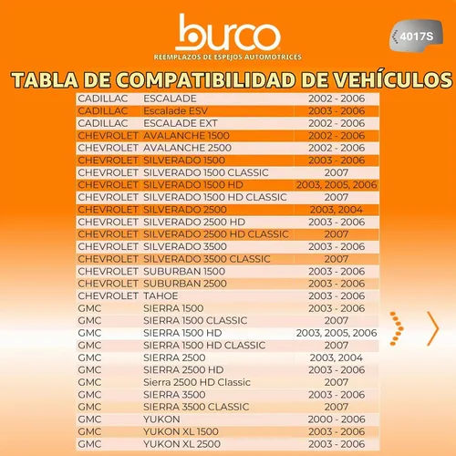 Vista 3 de Burco 4017S Redi Cut repuesto de vidrio de ventana del lado del conductor con señal para Chevy Silverado 2003-2007, GMC Sierra, Chevy Avalanche