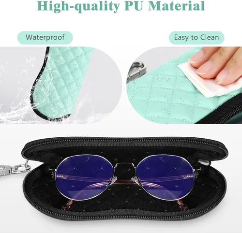 Vista 118 de MoKo - Estuche suave, ultra ligero, de neopreno, para lentes de sol, con cremallera y clip para cinturón