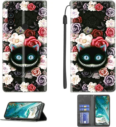 Vista 86 de jioeuinly ATT Motivate 2 - Funda compatible con ATT Motivate 2, funda con soporte abatible y cierre magnético DJS