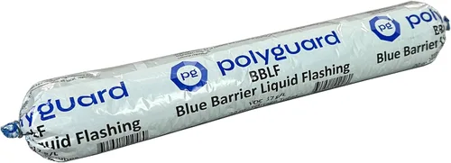 Vista 6 de POLYGUARD Blue Barrier Liquid Flashing Paquete de 12 tubos de salchicha de 20 onzas. Sistema de barrera de aire resistente a la intemperie alrededor