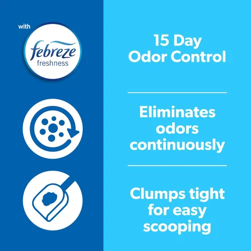 Vista 16 de Fresh Step con frescura Febreze, aglutinante arena para gatos