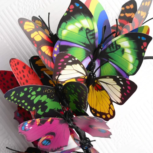 Vista 2 de Zivyes Diadema de mariposa para mujer, tocado de alas monarca, accesorios de fiesta de té