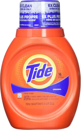 Vista 9 de Tide 13875CT Detergente líquido para ropa, original, botella de 25 onzas (caja de 6)