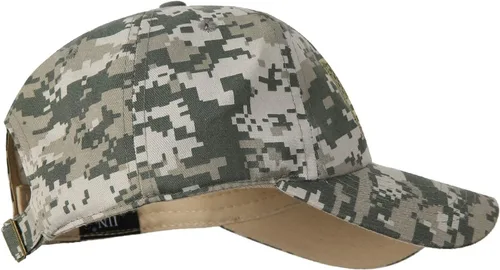 Vista 24 de IIN Gorra de béisbol con bandera estadounidense para hombres y mujeres, de perfil bajo, militar, militar, militar, para papá