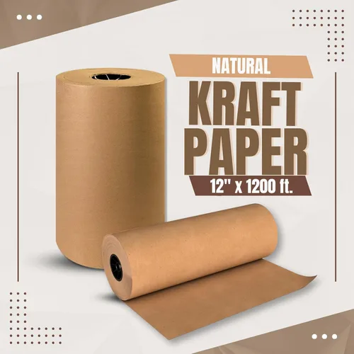Vista 5 de ANF Brands (12 pulgadas x 1200 pies) - Papel kraft natural para embalaje, envío, llenado de vacíos y proyectos de arte para niños, 30 libras.