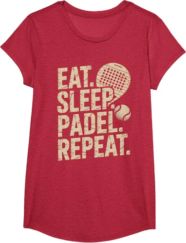 Vista 47 de Camiseta Eat Sleep Padel Repeat Padel Jugador de Tenis