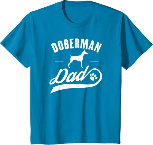 Vista 50 de Doberman Dad - Camiseta para amante del dueño del perro, Negro, S