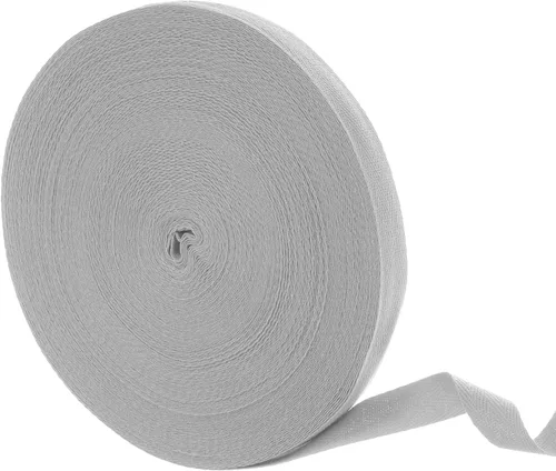 Vista 33 de uxcell Cinta de sarga de algodón de 50 yardas, cinta de espiga de 3/8 pulgadas para coser ropa, manualidades (azul)