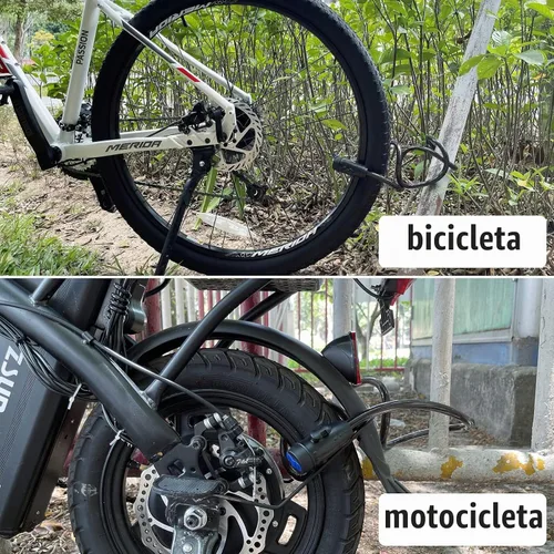 Vista 7 de Candado de bicicleta, [4 pies/3.9 ft] Diyife - Candados de cable para bicicleta con 2 llaves, resistente a la intemperie, cable de seguridad