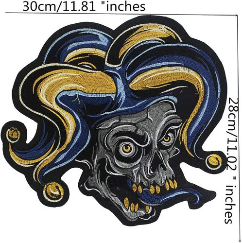 Vista 3 de Bordado roca locomotora transferencia de calor fantasma mugre segador parche DIY ropa A-nivel etiqueta hierro en chaqueta bolsas 2 piezas