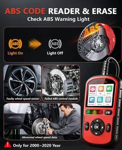 Vista 2 de Autel OBD2 Scanner AutoLink AL549: Lector de códigos de motor 2025, herramienta de diagnóstico ABS, prueba universal de batería y alternador