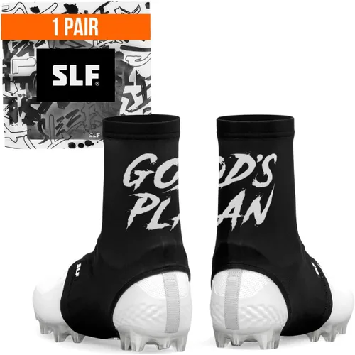 Vista 11 de SLEEFS Fundas de fútbol para cordones seguros, se adapta a cualquier taco Negro