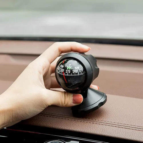 Vista 8 de Negro ajustable bola visión nocturna brújula barco Dash Mount, coche ajustable para coche, barco marino