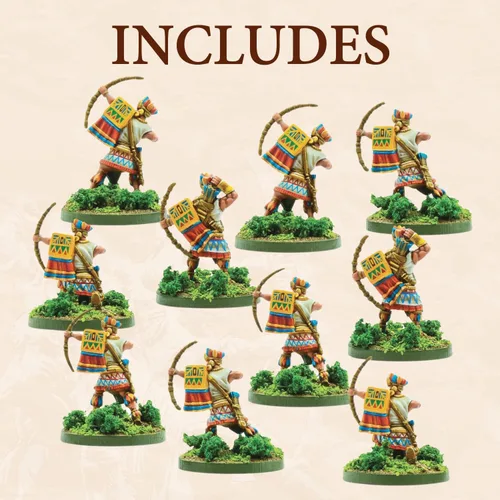 Vista 3 de Wargames Delivered - Warlord Games Mythic Americas - Inca: Antisuyu Archers. Figuras de acción Fantasía 1.102 in Miniaturas para Wargames