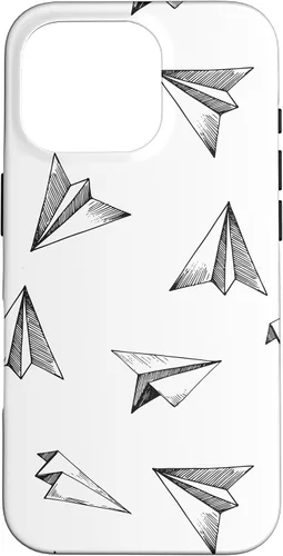 Vista 20 de Papel Avión Patrón Avión Avión Aviación Aviación Caso para iPhone 17