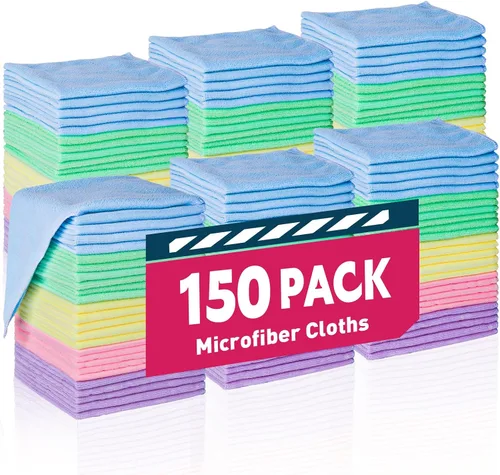 Vista 13 de TEAWOO Paños de limpieza de microfibra, paquete de 100 toallas de 5