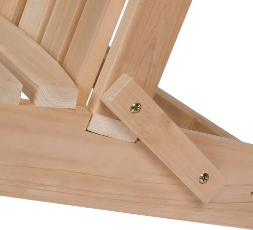Vista 8 de Shine Company 4658N Marina II Adirondack - Silla plegable de madera para exteriores, para jardín, patio trasero, hoguera y cubierta, natural