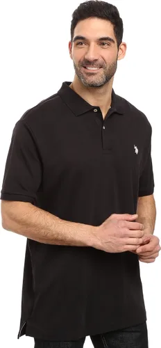 Vista 2 de U.S. Polo Assn. Camisa entretejida de color sólido para hombre