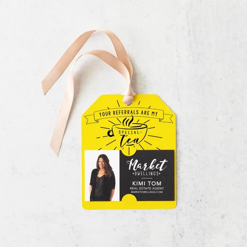 Vista 5 de Your Referrals Are My “Special - Tea" Pop By Gift Tag 6-GT001