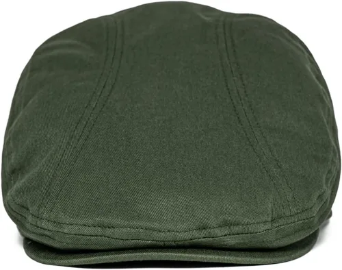 Vista 3 de BOTVELA Hombres Algodón Sarga Newsboy Flat Ivy Driving Hat Gorra ajustada