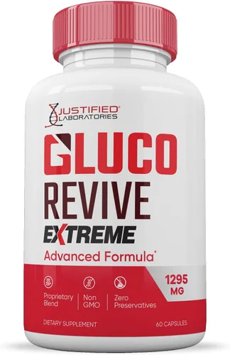 Vista 4 de Gluco Revive Extreme 1295MG Píldoras Glyco Support Fórmula avanzada Gluorevive Soporte de glucógeno formulado con cúrcuma berberina resveratrol ajo